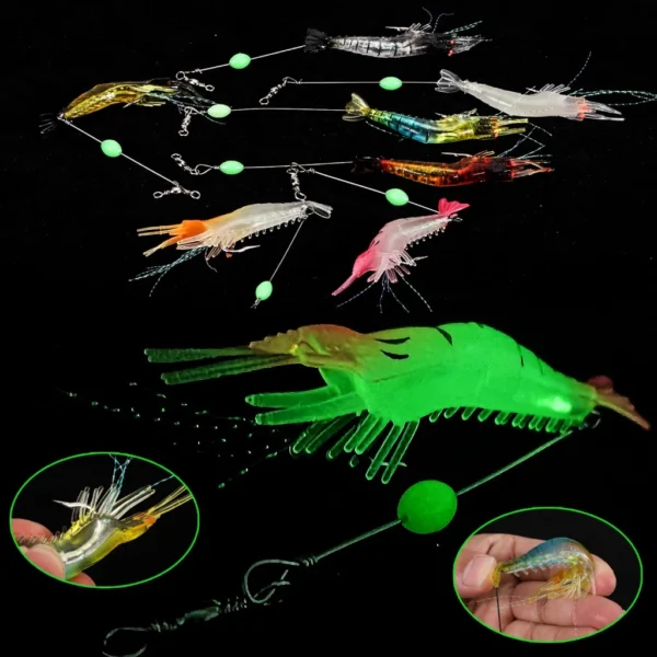 Random Sougayilang Luminous Shrimp Lure 9cm