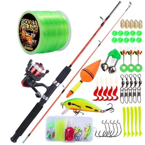 Random Spinning Fishing Rod Reel Full Set 1.2m
