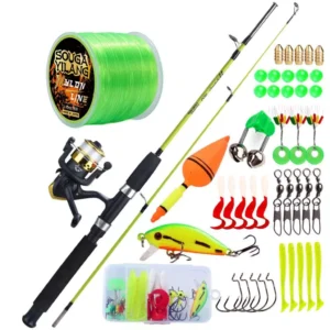 Random Spinning Fishing Rod Reel Full Set 1.2m
