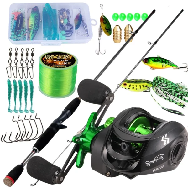 Sougayilang Casting Rod Reel Set