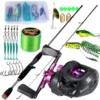 Sougayilang Casting Rod Reel Set