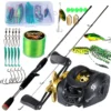 Sougayilang Casting Rod Reel Set