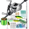Random Sougayilang Baitcasting Fishing Rod Set 1.8m