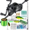 Random Sougayilang Baitcasting Fishing Rod Set 1.8m