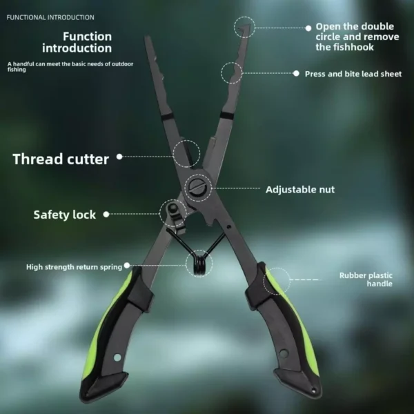 Random Multifunctional Curved Nose Fishing Pliers