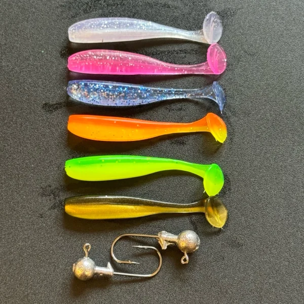 Soft Plastic Jighead Set 6cm