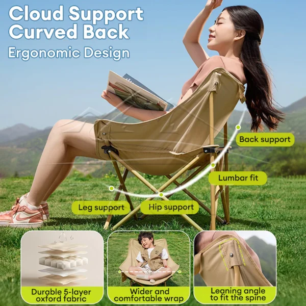 Random High Back Adjustable Moon Chair