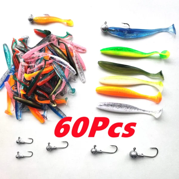 Soft Paddle Tail Lure Set