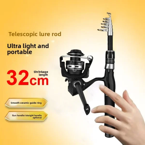 Retractable Mini Lure Rod Set